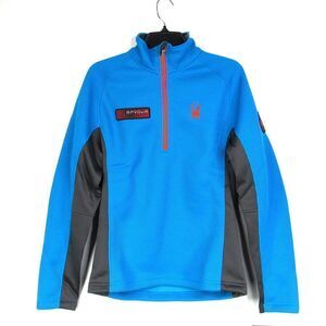 Spyder Men's Outbound 1/4 Zip Stryke Jacket Mid Weight Blue Sz S